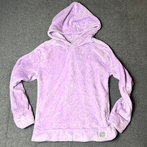 Lucky Brand Faux Fur Hoodie Youth Girls Size Large 14/16